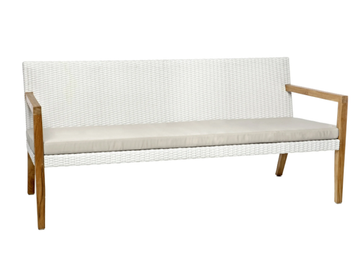 FIJI - 3 seater synthetic fibre garden sofa by Il Giardino di Legno - view 2